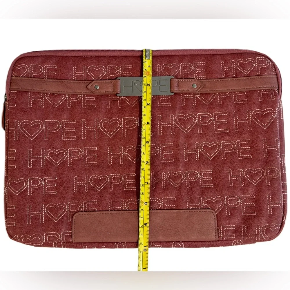Miche Hope dusty rose faux leather laptop sleeve